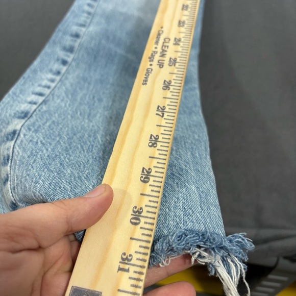 Zara Slim Flare Fit Jeans High Rise Full Length Split Comfort Size US 6 - Picture 5 of 9